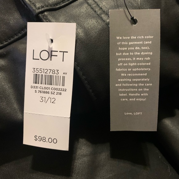 Loft “leather” pants in BLACK. Women’s 12/31 $22 - Picture 4 of 7